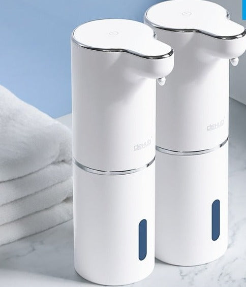 Automatic Foam Soap Dispensers Bathroom Smart Washing Hand Machine With USB Charging White