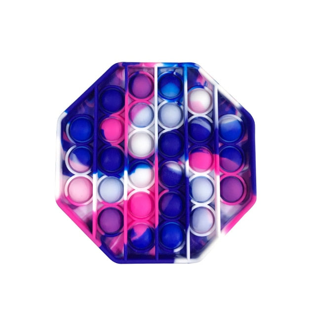 Fidget Reliver Stress Toy Rainbow Push Bubble Antistress Toys Adults &amp; Children Sensory Toys to Relieve Autism-Dollar Bargains Online Shopping Australia