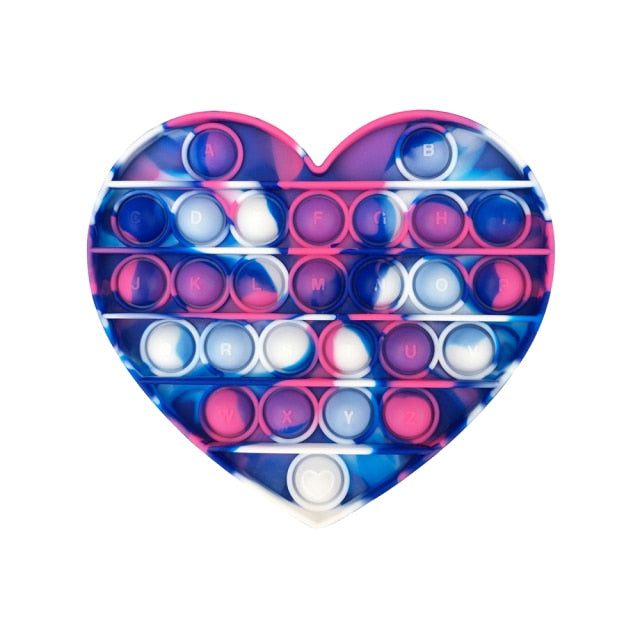 Fidget Reliver Stress Toy Rainbow Push Bubble Antistress Toys Adults &amp; Children Sensory Toys to Relieve Autism-Dollar Bargains Online Shopping Australia