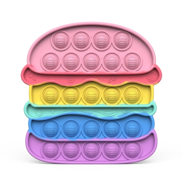 Fidget Reliver Stress Toy Rainbow Push Bubble Antistress Toys Adults &amp; Children Sensory Toys to Relieve Autism-Dollar Bargains Online Shopping Australia