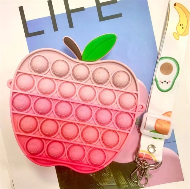 Fidget Reliver Stress Toy Rainbow Push Bubble Antistress Toys Adults &amp; Children Sensory Toys to Relieve Autism-Dollar Bargains Online Shopping Australia