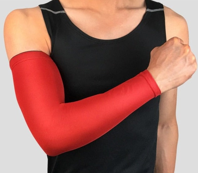 Breathable Quick Dry UV Protection Running Arm Sleeves Basketball Elbow Pad Fitness Armguards Sports Cycling Arm Warmers