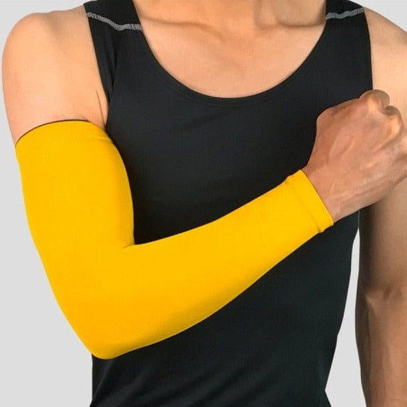 Breathable Quick Dry UV Protection Running Arm Sleeves Basketball Elbow Pad Fitness Armguards Sports Cycling Arm Warmers