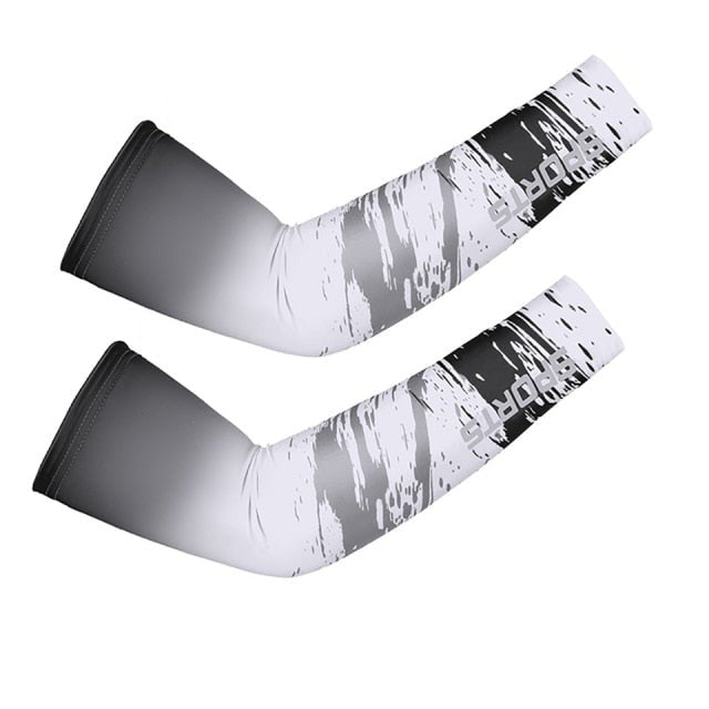 Breathable Quick Dry UV Protection Running Arm Sleeves Basketball Elbow Pad Fitness Armguards Sports Cycling Arm Warmers