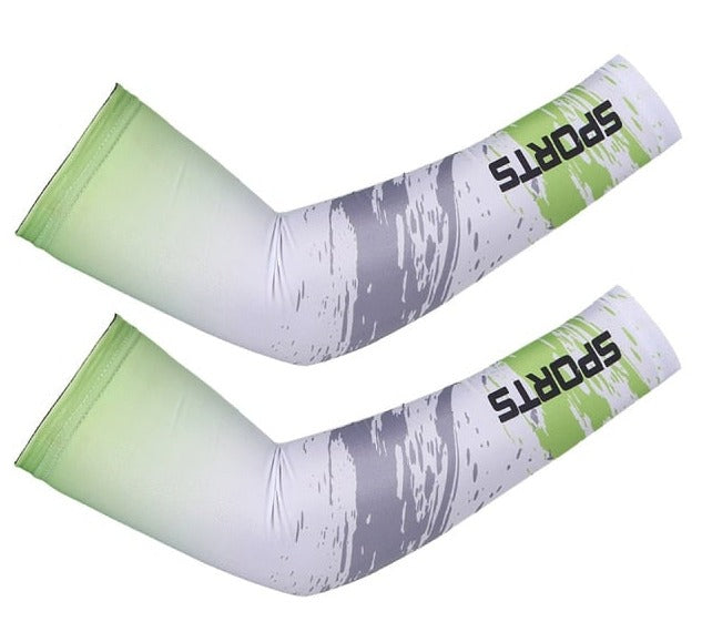 Breathable Quick Dry UV Protection Running Arm Sleeves Basketball Elbow Pad Fitness Armguards Sports Cycling Arm Warmers