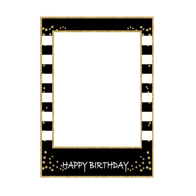 Birthday Photo Booth Frame Kids Adult Birthday Party Decoration Paper Happy Birthday Photo Props Frame-Dollar Bargains Online Shopping Australia