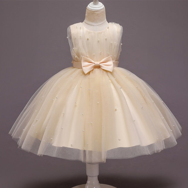 Girls Princess Kids Dresses for Girls Tutu Lace Flower Embroidered Ball Gown Baby Girls Clothes Children Wedding Party Dress