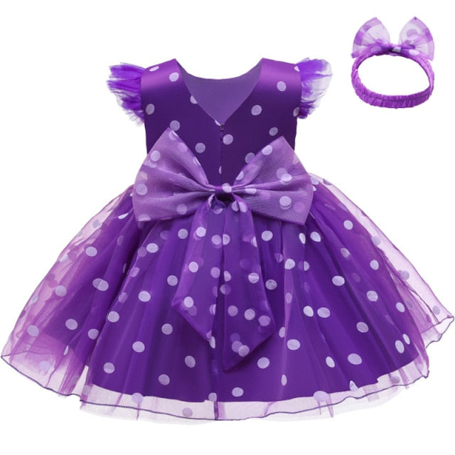 Petal Toddler Baby Girl Infant Princess Lace Tutu Dress Baby Girl Wedding Dress Kids Party Vestidos for Baby 1 Years birthday