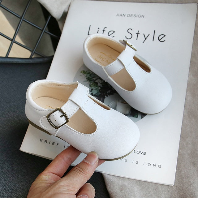 Baby Girls Shoes Cute Bow Patent Leather Princess Shoes Solid Color Kids Gilrs Dancing Shoes First Walkers SMG104-Dollar Bargains Online Shopping Australia