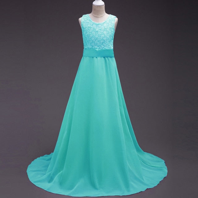 Kids Princess Dress For Girls Flower Ball Gown Baby Clothes Elegant Party Wedding Costumes Children Clothing