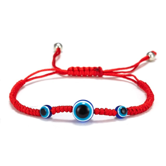 Lucky Evil Eye Bracelets Blue Evil Eye Bead Bracelet Men Women Handmade Lucky Jewelry Charm Bracelet-Dollar Bargains Online Shopping Australia