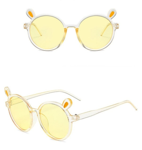 Summer Girl Boys Cute Sunglasse Animal Cartoon Flower Wings Outdoor  Children Lovely Vintage Sunglasses Protection Classic Kids