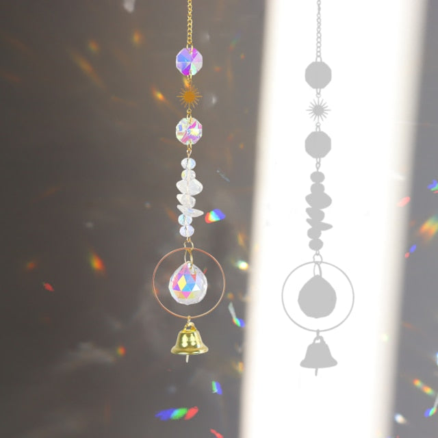 Crystal Star Hexagon Diamond Prisms Hanging Rainbow Chaser Lighting Accessories for Window Curtains Pendant Home Garden Decor-Dollar Bargains Online Shopping Australia