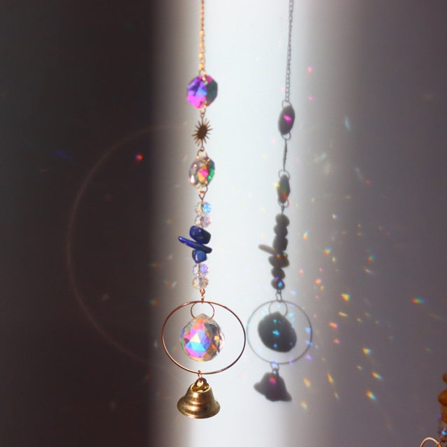 Crystal Star Hexagon Diamond Prisms Hanging Rainbow Chaser Lighting Accessories for Window Curtains Pendant Home Garden Decor-Dollar Bargains Online Shopping Australia