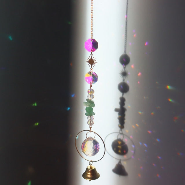 Crystal Star Hexagon Diamond Prisms Hanging Rainbow Chaser Lighting Accessories for Window Curtains Pendant Home Garden Decor-Dollar Bargains Online Shopping Australia