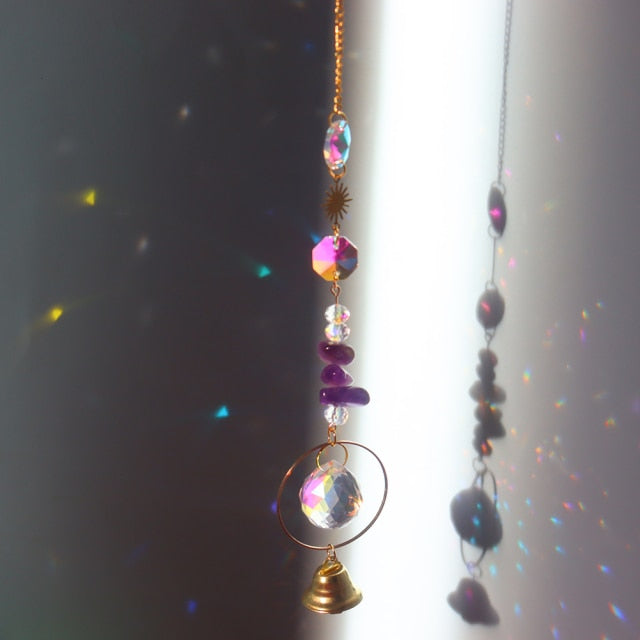 Crystal Star Hexagon Diamond Prisms Hanging Rainbow Chaser Lighting Accessories for Window Curtains Pendant Home Garden Decor-Dollar Bargains Online Shopping Australia