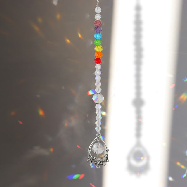 Crystal Star Hexagon Diamond Prisms Hanging Rainbow Chaser Lighting Accessories for Window Curtains Pendant Home Garden Decor-Dollar Bargains Online Shopping Australia