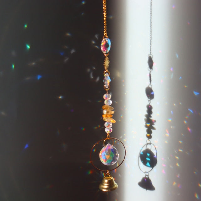 Crystal Star Hexagon Diamond Prisms Hanging Rainbow Chaser Lighting Accessories for Window Curtains Pendant Home Garden Decor-Dollar Bargains Online Shopping Australia