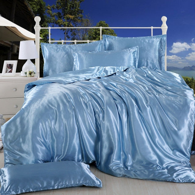 Bedding Set Solid Color Bed Cover Set Twin King Size Duvet Cover Sets