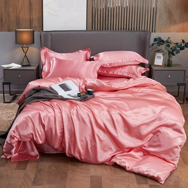 Bedding Set Solid Color Bed Cover Set Twin King Size Duvet Cover Sets