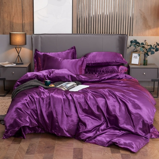 Bedding Set Solid Color Bed Cover Set Twin King Size Duvet Cover Sets