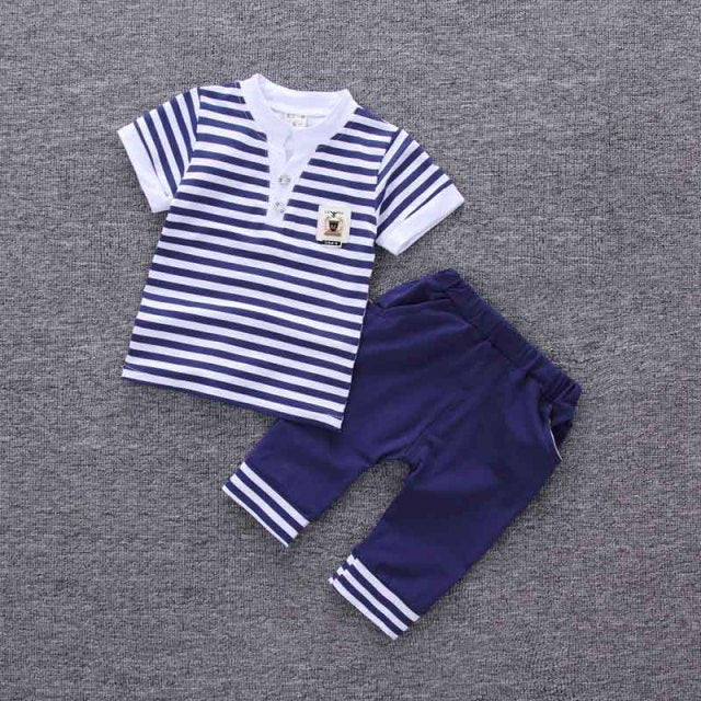 Children Baby Girls Custome Outfits Suits Boy Clothes Kids Toddler Boys Clothing Short T-Shirt + Pants Sets