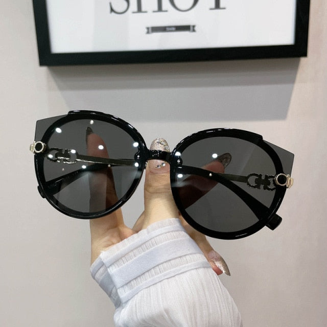Sunglasses Personality Face Small Female Elegant Street Shooting Tide Bungee Beach Sunglasses