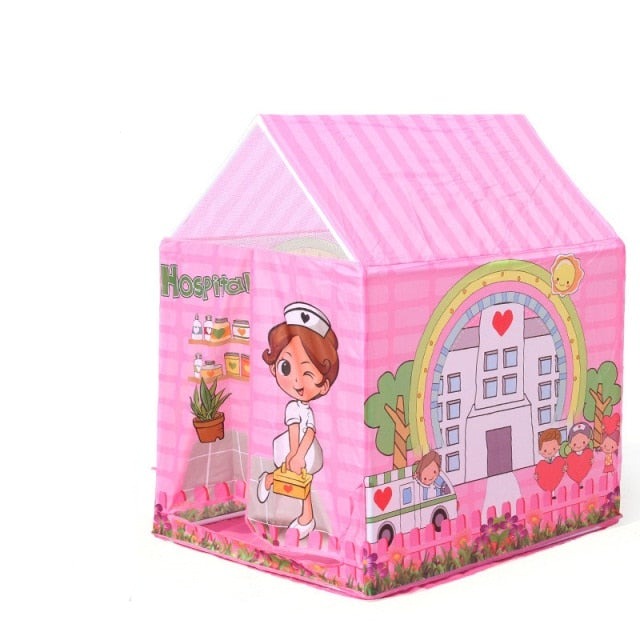 Castle Tent Folding Portable Tent Indoor Outdoor Courtyard Tent House Men and Women Children Gift Toys-Dollar Bargains Online Shopping Australia