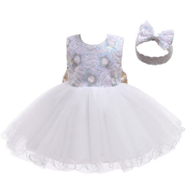New Year Costume For Kids Baby Ball Gown Birthday Party Wedding Clothes Tutu Princess Dresses For Girls Children Vestido 0-5 Age