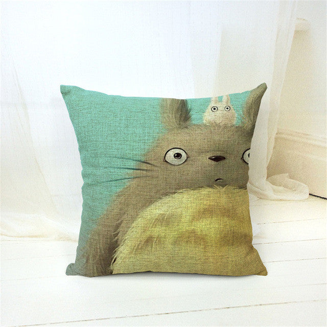 Cartoon Style Fashion Decorative Cushions Cute Totoro Printed Throw Pillows Car Home Decor Cushion Decor