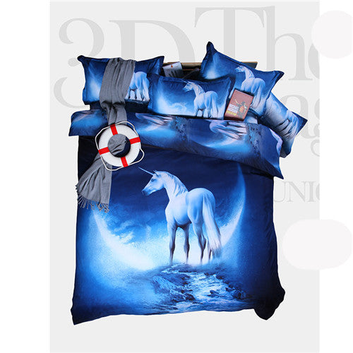 3D Nebala Outer Space Star Galaxy Bedding Set 2 or 3 or 4 pcs Polyester Cotton Duvet Cover Flat Sheet Pillowcase Queen Twin Size