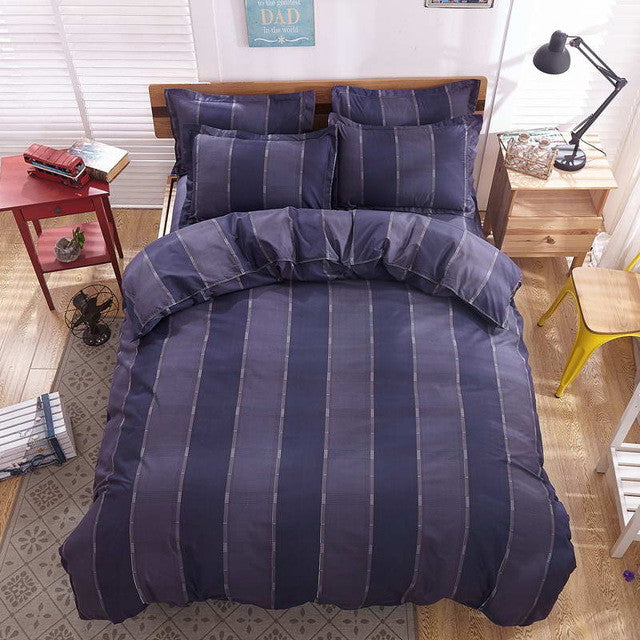 Modern style Bedding Sets Polyester Duvet Cover set Bed Sheet Pillowcase Twin Full Queen size King Super Soft 4Pcs /3 Pcs