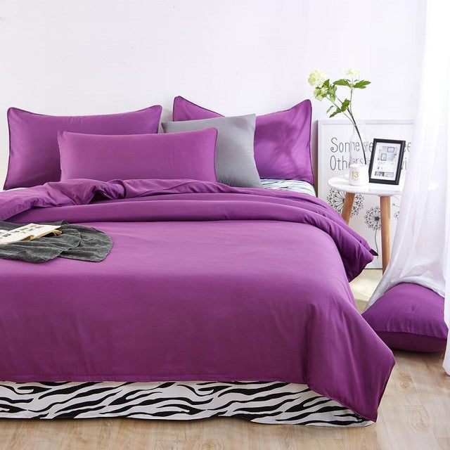 Autumn bedding set Brief style bed linens 5 size zebra-stripe bed sheet Microfiber brushed bed set bedding