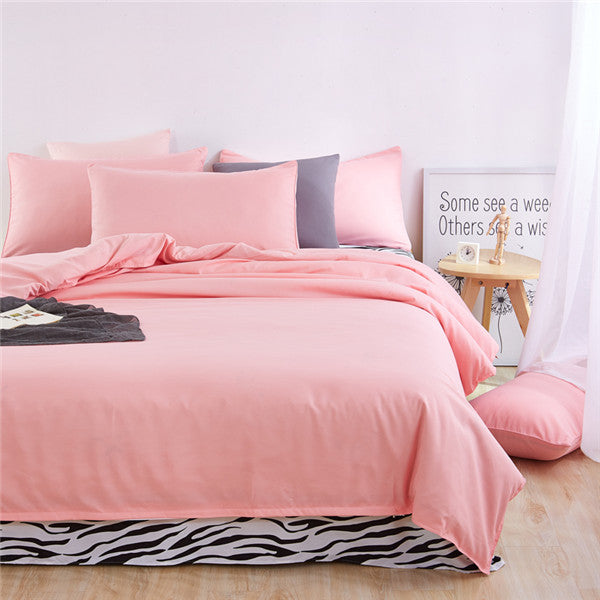 Autumn bedding set Brief style bed linens 5 size zebra-stripe bed sheet Microfiber brushed bed set bedding