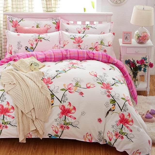 Origami Cranes Bedding Set Polyester Bed Sheet Cozy Duvet Cover Sets Bedspread Queen/Full/Twin Size