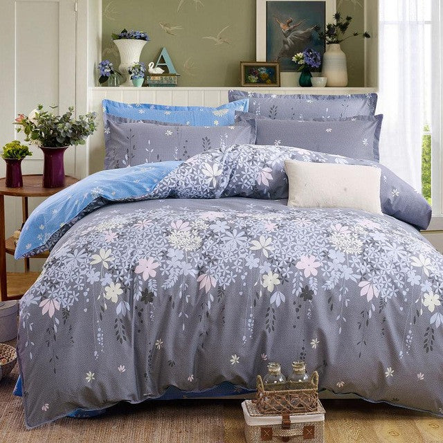 Origami Cranes Bedding Set Polyester Bed Sheet Cozy Duvet Cover Sets Bedspread Queen/Full/Twin Size