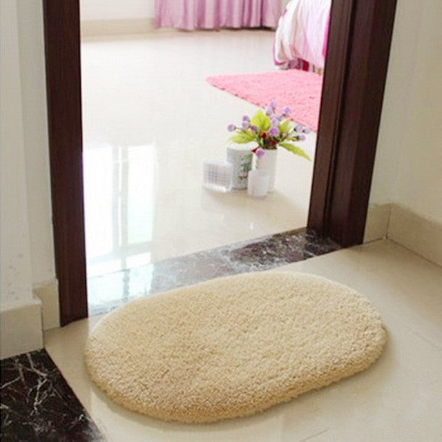 360 Rotatable of Super Magic Slip-Resistant Pad Room Oval Carpet Floor mats 40*60CM