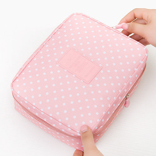 Women's Travel Organization Beauty cosmetic Make up Storage Cute Lady Wash Bags Handbag Pouch Accessories