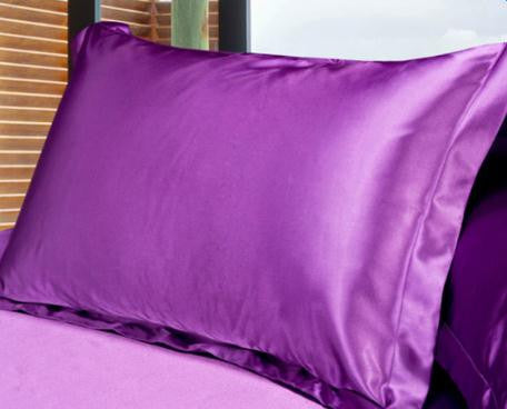 Simple Design Emulation Silk Satin Pillowcase Single Pillow Cover Multicolor 48*74cm #75280