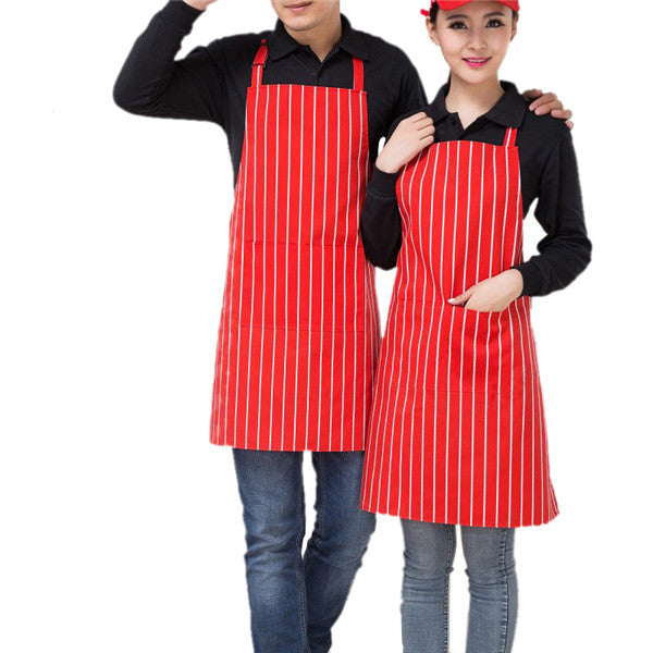 Adjustable Chili Pattern Apron Chef Waiter Kitchen Cook Apron With Pockets Polyester Halter Bib Delantal Cocina For Man Woman