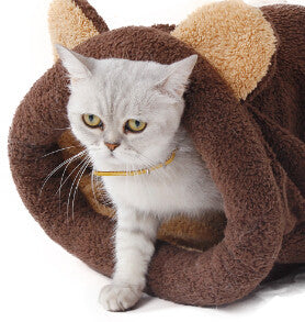 Cat Bed Soft Warm Cat House Pet Mats Puppy Cushion Rabbit Bed Funny Pet Products 4 Color