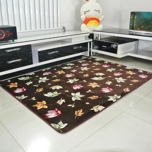 Soft Anti-skid thickening Coral Fleece Carpet for Living Dining Bedroom home decor floor carpet size 40*60 50*80 60*90 80*120cm