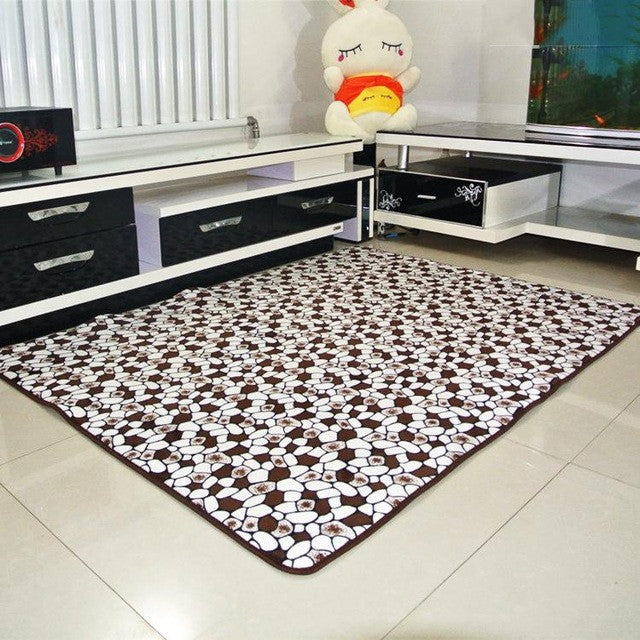 Soft Anti-skid thickening Coral Fleece Carpet for Living Dining Bedroom home decor floor carpet size 40*60 50*80 60*90 80*120cm