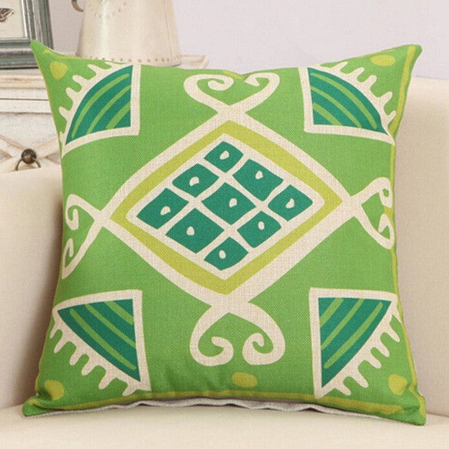 Pillow Cases Home Decorative for Pillowcase Square Vintage Printed Plain Pillowcase For Pillow 42x42cm Coffee Shop Texitles