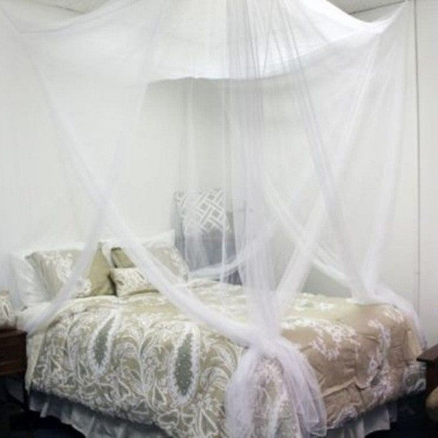 Elegant Lace Insect Bed Canopy Netting Curtain Dome Mosquito Net Worldwide 4 Doors Open for Bedding