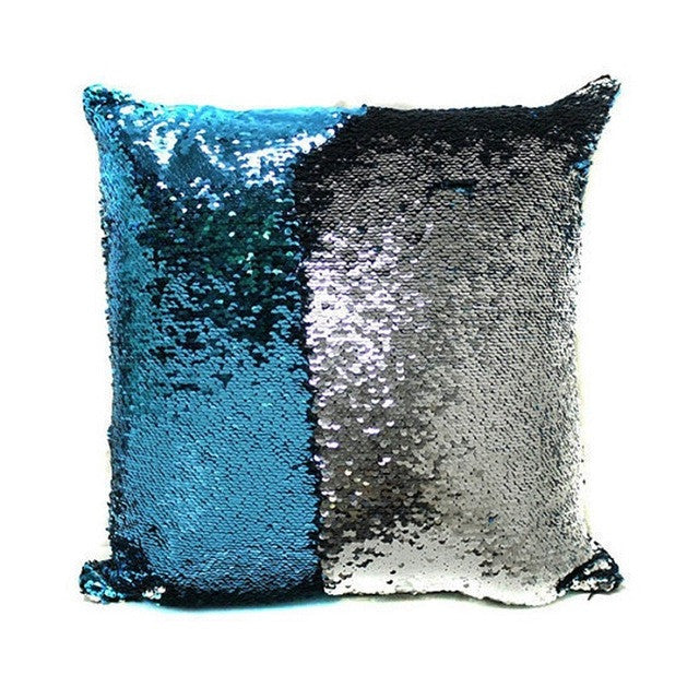 40*40CM DIY Glitter Sequins Magic Throw Pillow Cases Cover Mermaid Changing Scale Hugging Cushion Decorative Pillow Case Cover