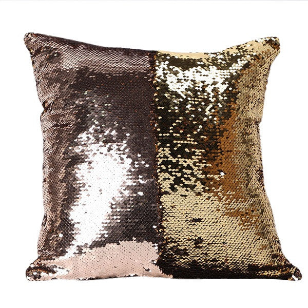 40*40CM DIY Glitter Sequins Magic Throw Pillow Cases Cover Mermaid Changing Scale Hugging Cushion Decorative Pillow Case Cover