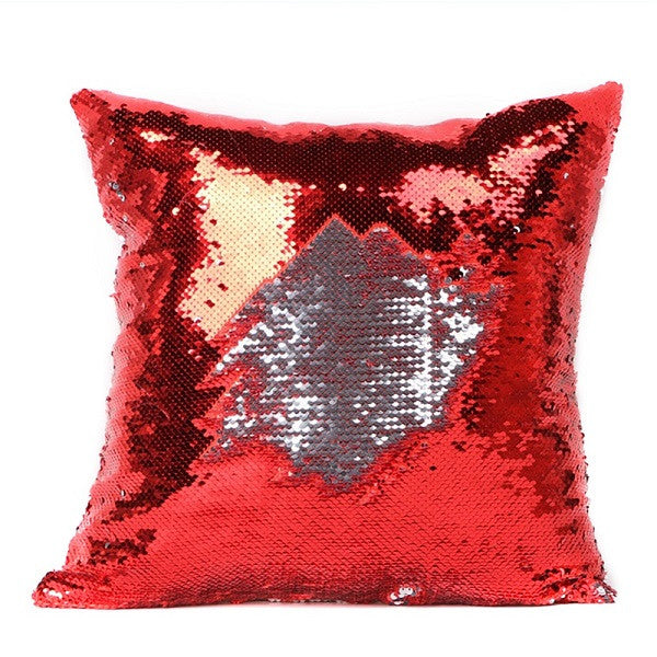 40*40CM DIY Glitter Sequins Magic Throw Pillow Cases Cover Mermaid Changing Scale Hugging Cushion Decorative Pillow Case Cover