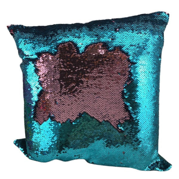 40*40CM DIY Glitter Sequins Magic Throw Pillow Cases Cover Mermaid Changing Scale Hugging Cushion Decorative Pillow Case Cover