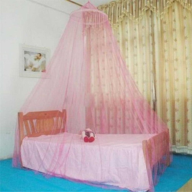 Universal Elegant Round Lace Insect Bed Canopy Netting Curtain Dome Polyester Bedding Mosquito Net Home Furniture